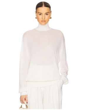 Helsa Madeira Turtleneck - White