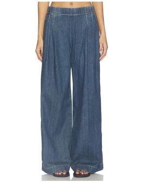James Perse Denim Pleated Pant - Blue