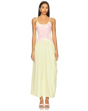 Ph5 Ivy Mixed Media Maxi Dress - White