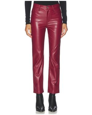 Joe's Jeans Margot Slim Ankle Faux Leather Pant - Red