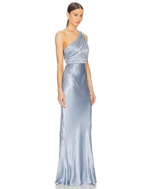 la lune off shoulder tie maxi dress LA LUNE OFF SHOULDER TIE MAXI DRESS by Shona Joy