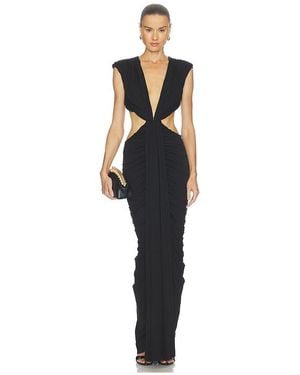 Misha The Solacia Cupro Maxi Dress - Black