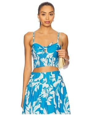 Yumi Kim Top Sin Mangas Rodeo En Color Azul Talla (También En M, S, Xs)