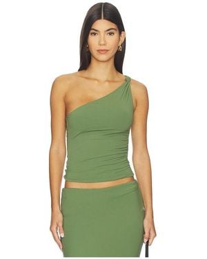 Bondeye Wren One Shoulder Top - Green