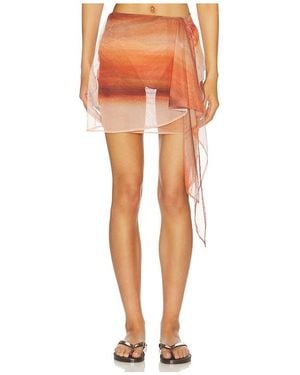 Baobab Mini-Pareo Skirt - Orange