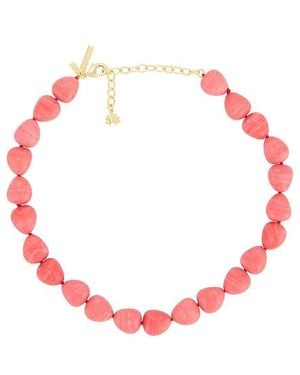 Lele Sadoughi Baroque Collar Necklace - Red