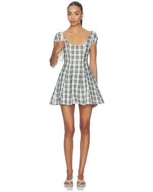 GUIZIO Kleid Leila Mini - Mehrfarbig