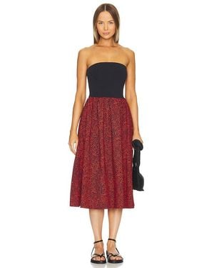 Nation Ltd Gabbriette ストラップレスドレス - レッド