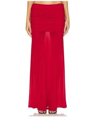 Runaway the Label Meila Maxi Skirt - Red