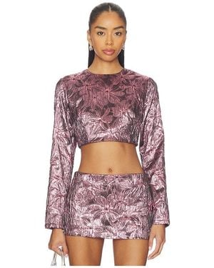 Milkwhite Cropped Top - Red