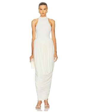 Helsa The Duchess Jersey Dress - White