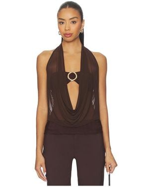 Tiger Mist Makena Top - Brown