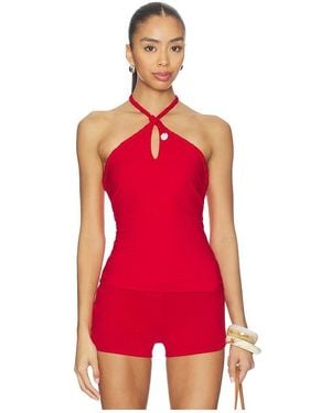geel Carly Top - Red