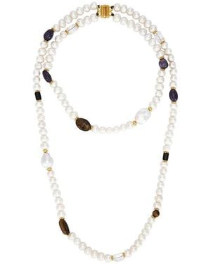 Shashi Bennet Gemstone Necklace - White