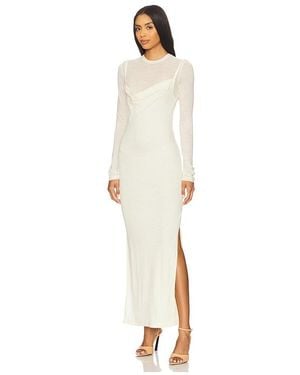 Nanushka Maxikleid Linora - Weiß