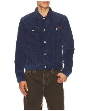 Calvin Klein Washed Corduroy Trucker Jacket - Blue