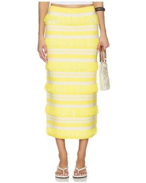 Jonathan Simkhai Lula Knit Midi Skirt - Yellow