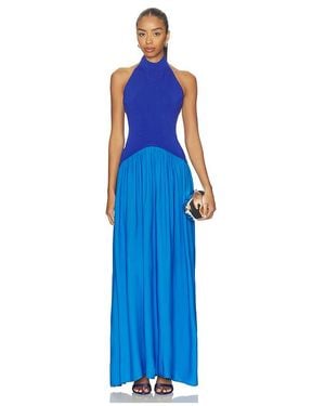 Solid & Striped The Halter Soglio Dress - Blue