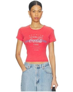 The Laundry Room Apres Ski Coca Cola Baby Tee - Red