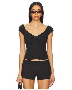 Bella Venice The Stephanie Top - Black