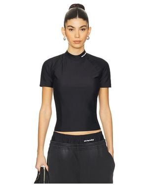 Alexander Wang Kurzarmoberteil Rashguard - Schwarz