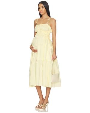 BUMPSUIT Sommerkleid Shirred - Natur
