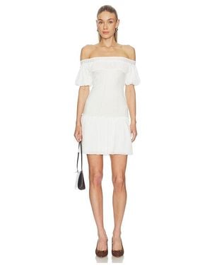 Frankie's Bikinis Aura Cloud Knit Mini Dress - White