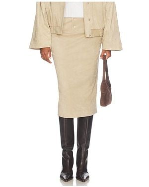 Shona Joy Ernest Midi Skirt - Natural