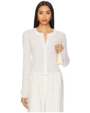 PAIGE Cardigan Acqua - Weiß