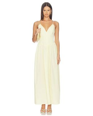 ALL THE WAYS Vestido Adia En Color Amarillo Talla (También En Xs, Xxs, S, M, Xl) - Blanco