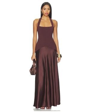 Nookie Alice Halter Maxi Dress - Purple