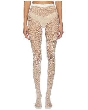 Wolford Daisy Net Tights - Natural