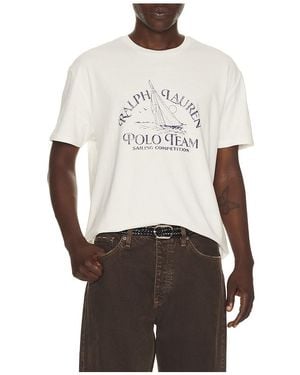 Polo Ralph Lauren Sailing Polo Team Print T-Shirt - Multicolour