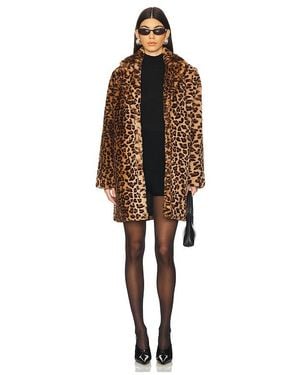 superdown Raina Faux Fur Coat - Multicolour