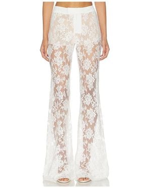 SAU LEE Saphina Lace Pant - Natural