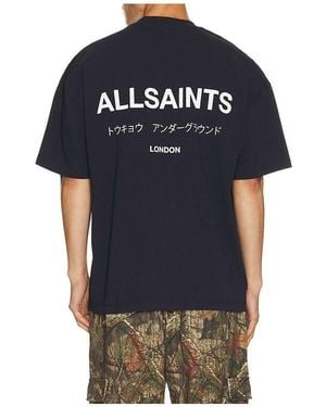AllSaints Shirt Underground - Blau