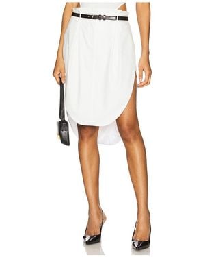 Bevza Falda Tulip En Color Blanco Talla En - Negro