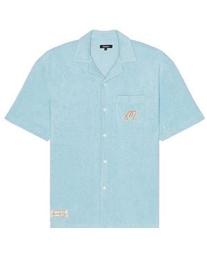 Malbon Bosco Button Up Shirt - Blue