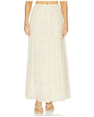 LoveShackFancy Positano Skirt - White