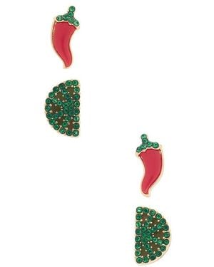 BaubleBar Chili Lime Earrings Set - Green