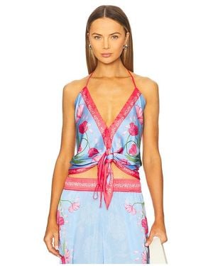 Agua Bendita X Revolve Harmony Blouse - White