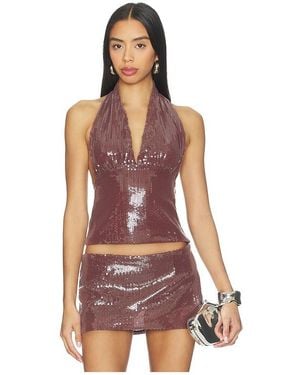 Miaou X Revolve Mathilde Top - Red