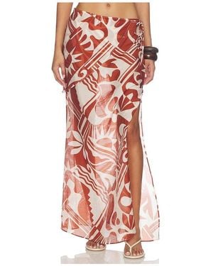 L'academie 'Academie Caila Maxi Skirt - Red