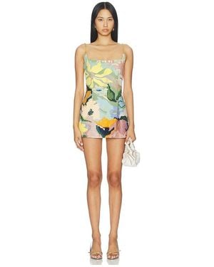 knee length dresses for ladies Oria Chiffon Mini Dress / White | Meshki
