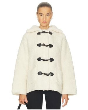 NAADAM Alpaca Wool Toggle Coat - Natural