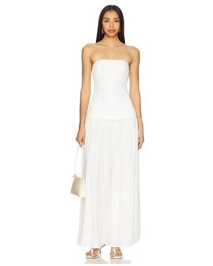 Line & Dot Theo Jumpsuit - White