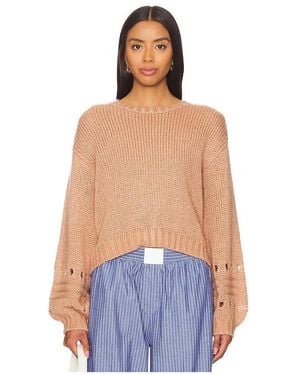 Steve Madden Slinky Knit Pullover Jumper - Blue