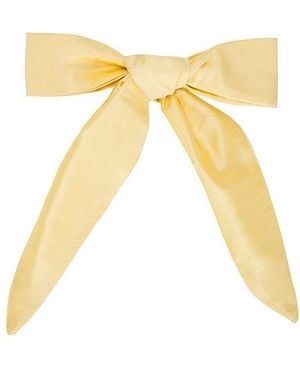 DONNI. The Taffeta Bow - White
