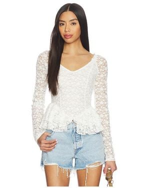 Free People X Revolve Stella Long Sleeve - White