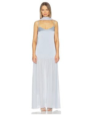 Show Me Your Mumu Vestido Dahlia En Color Bebe Azul Talla (También En S, Xs) - Blanco